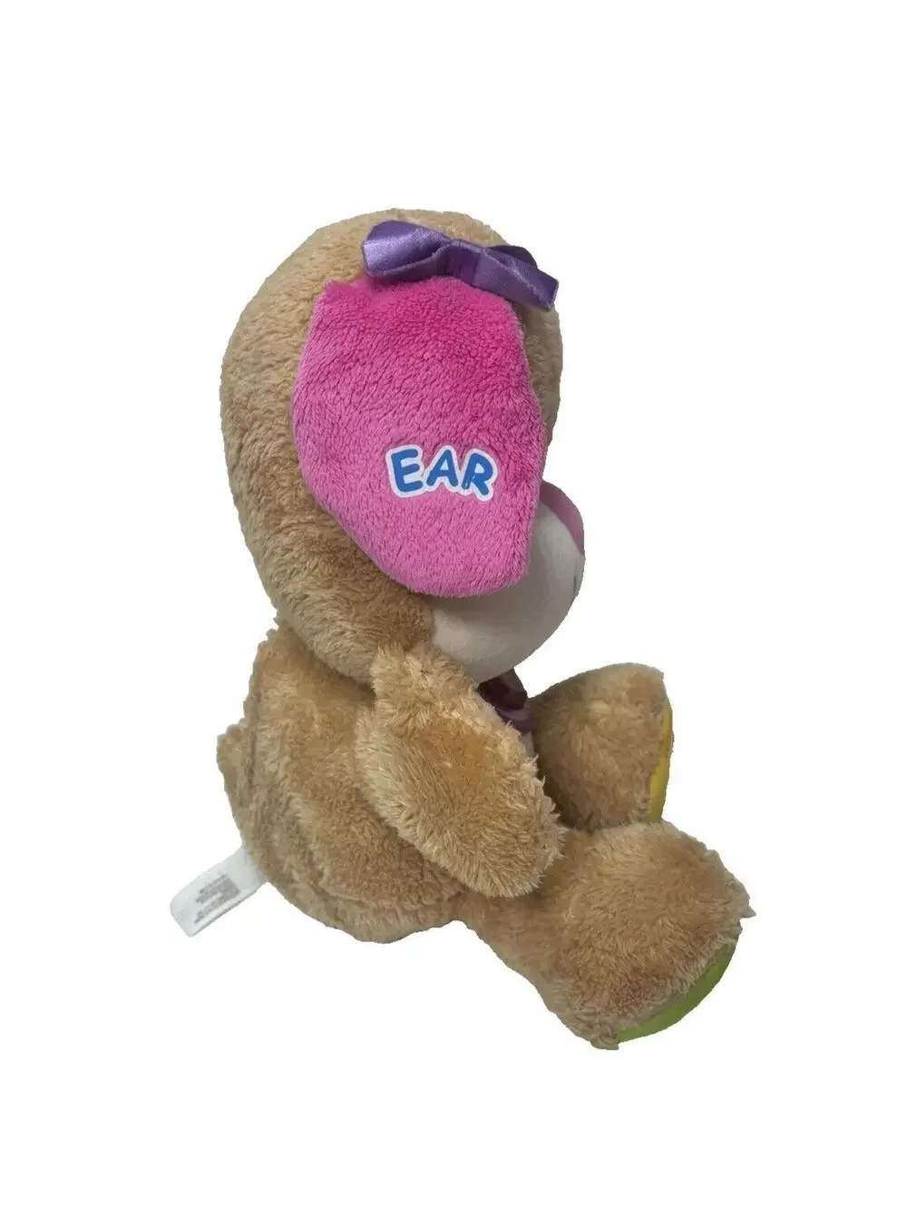 Fisher Price ABC Baby Plush Bear: Interactive Learning Talking Tummy Musical Toy